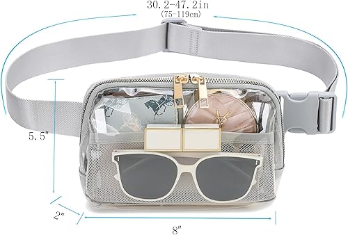 Miniatura 7 de Riñoneras cruzadas impermeables para mujer, bolsa de cinturón de moda para mujeres y hombres, riñonera con correa ajustable para senderismo al aire