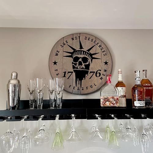 Miniatura 5 de Plantilla de bandera estadounidense para pintar Unión de 50 estrellas 1776 Plantilla militar We The People para bandera, plantillas patrióticas de