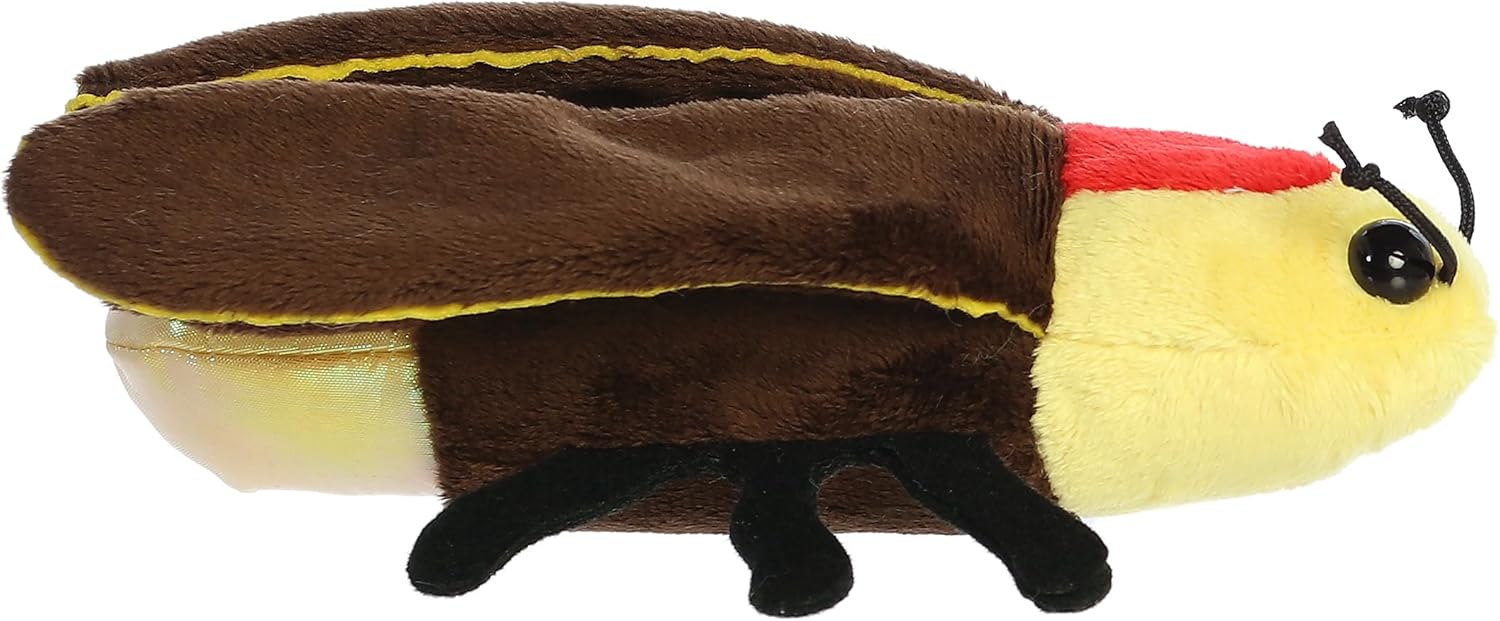 Aurora® Adorable Mini Flopsie™ Lux Firefly™ Stuffed Animal - Mini Companions Ready for Playful Adventures - for Kids All Ages, Toddlers, Adults, and Families - Brown 7.5 Inches