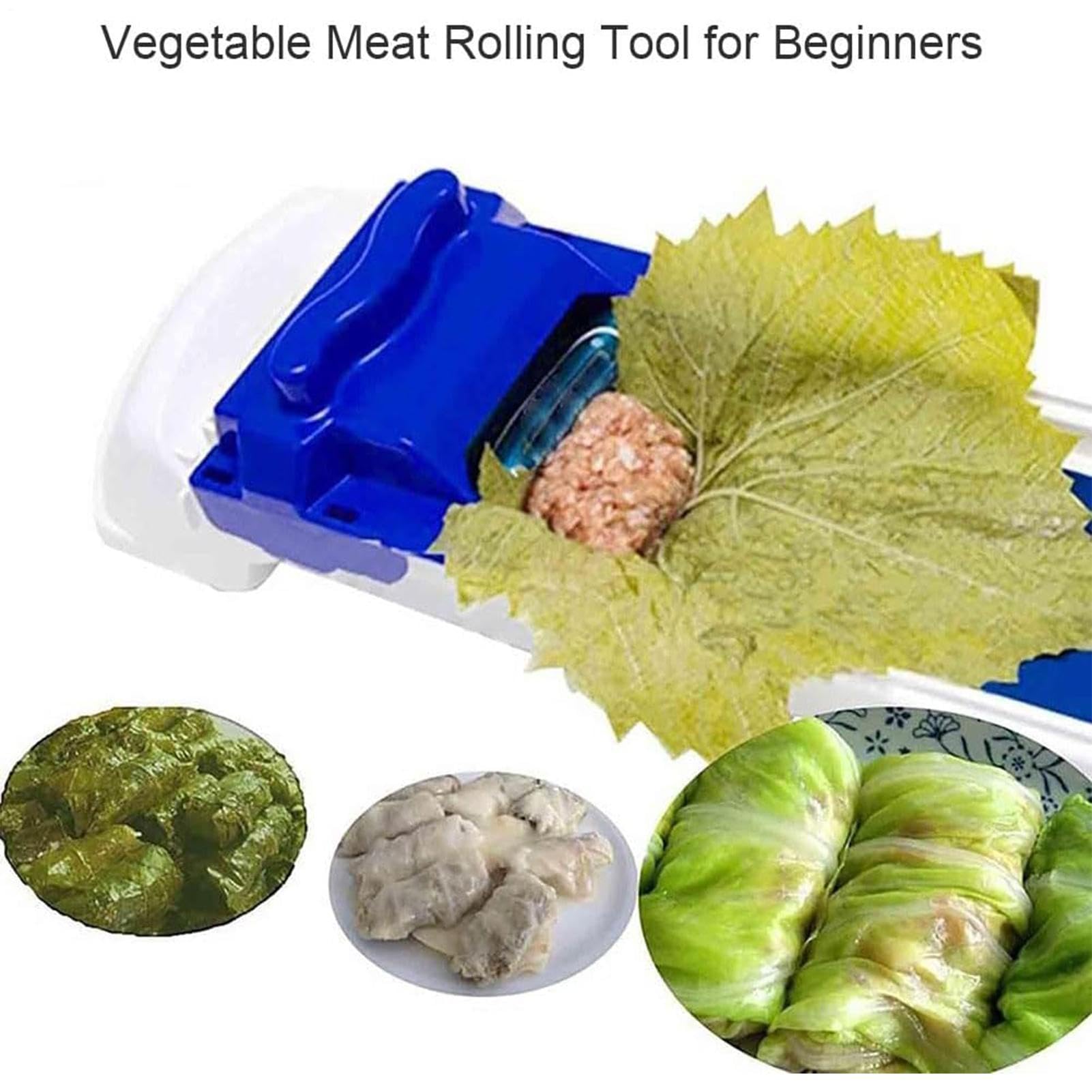 Weinblätter Rollmaschine,Sushi-Set, Sushi Maker,Fleisch Rolling Walzwerkzeug Angefüllte,Gemüse Fleisch Roller Sushi Roller Sarma Maschine Weinblätter Roll Maschine,Gemüse Fleisch Sushi Rollwerkzeug
