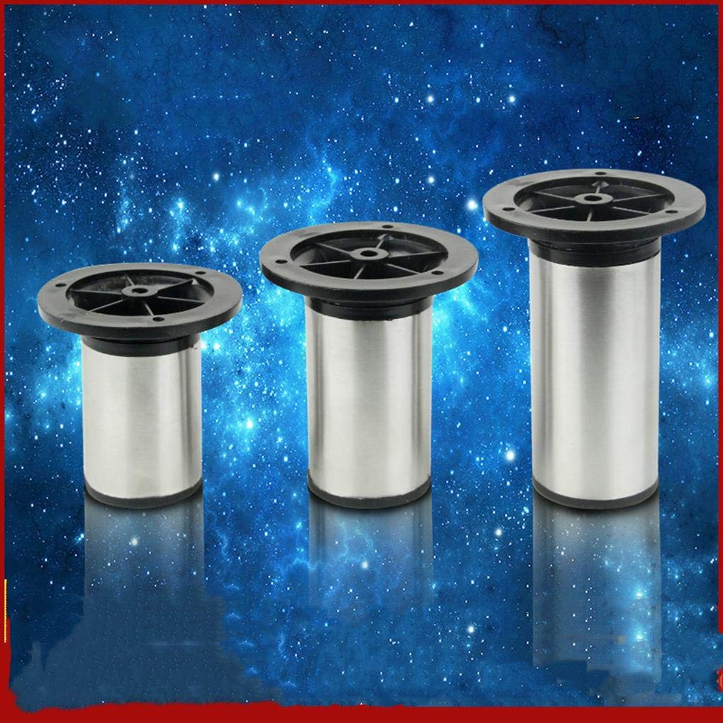 4 Pezzi Piedini per mobili Gambe mobili in Metallo Gambe Tavolo Regolabili in Acciaio Inox di Ricambio per mobili alzate Piedini per mobili Piedi per divani Piedini per mobili da b