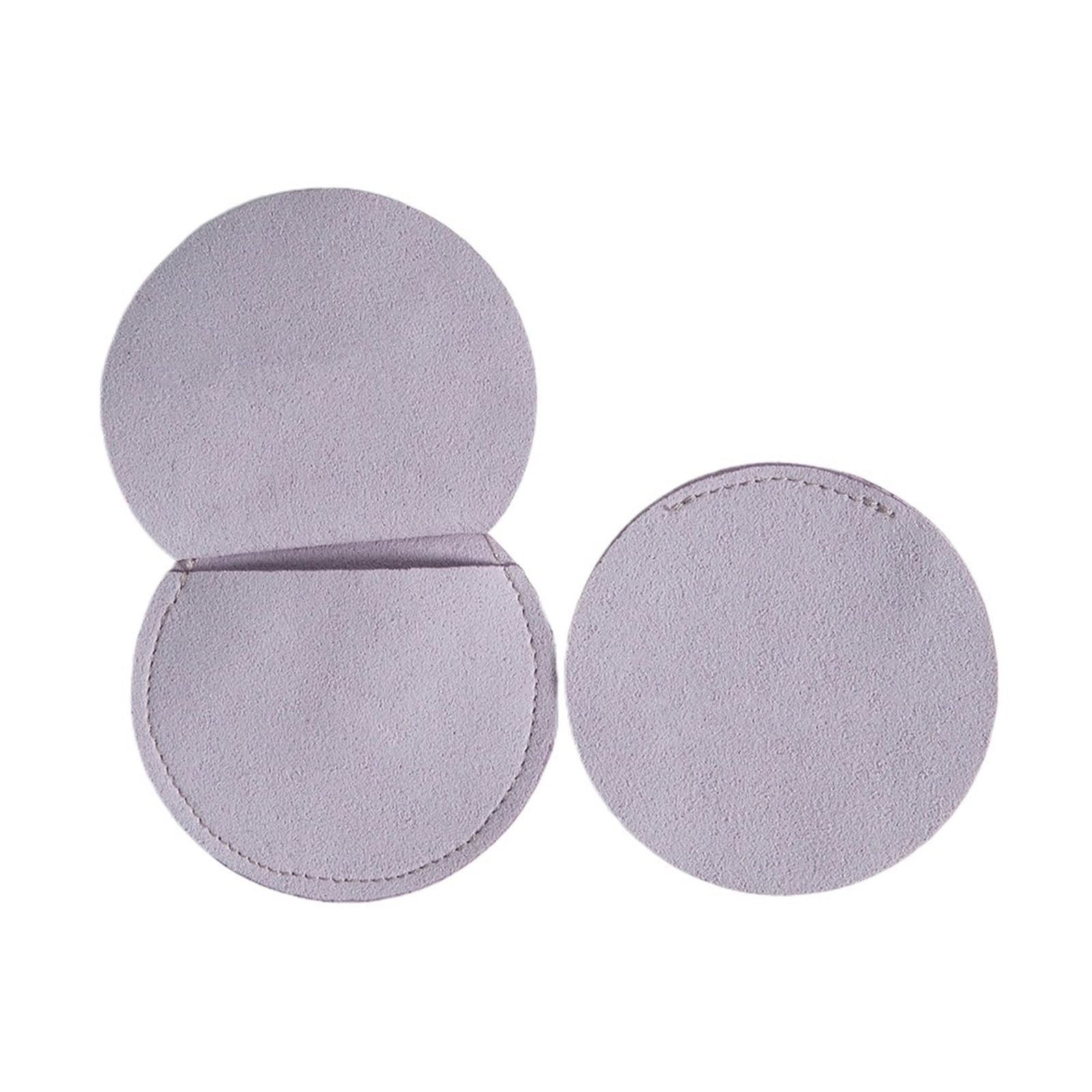 RRYPBOVG Jewelry Storage Bag 5pcs 7x7cm Earrings Jewelry Bag Round Velvet Suede Storage Pouch Ring Bracelet Necklace Travel Organizer