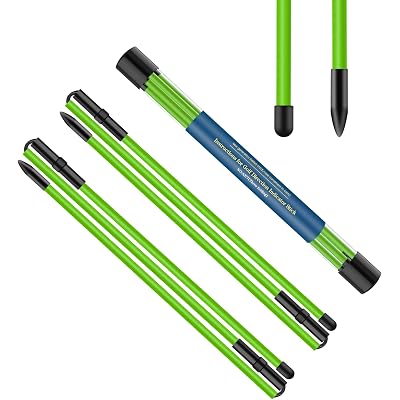 Golf Alignment Sticks 2 Pack,Golf Alignment Rods Upgraded 48" Collapsible Golf Practice Sticks Golf Training Aid for Aiming,Putting,Golf Training Sticks with Clear Tube Case
