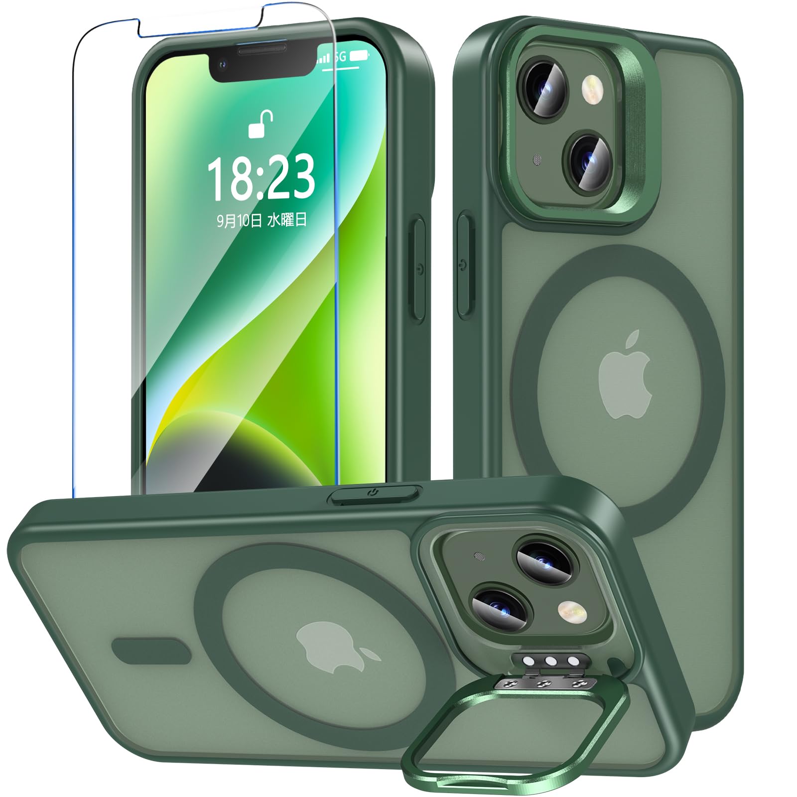 Amazon.co.jp: いphone14 ケース iPhone13 ケース BESINPO ガラス
