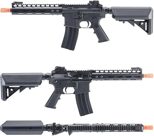 Miniatura 3 de Evike Airsoft - Matrix M4 GBB M4-Style Gas Blowback Airsoft Rifle con sistema WA reforzado (Modelo MLOK 9")