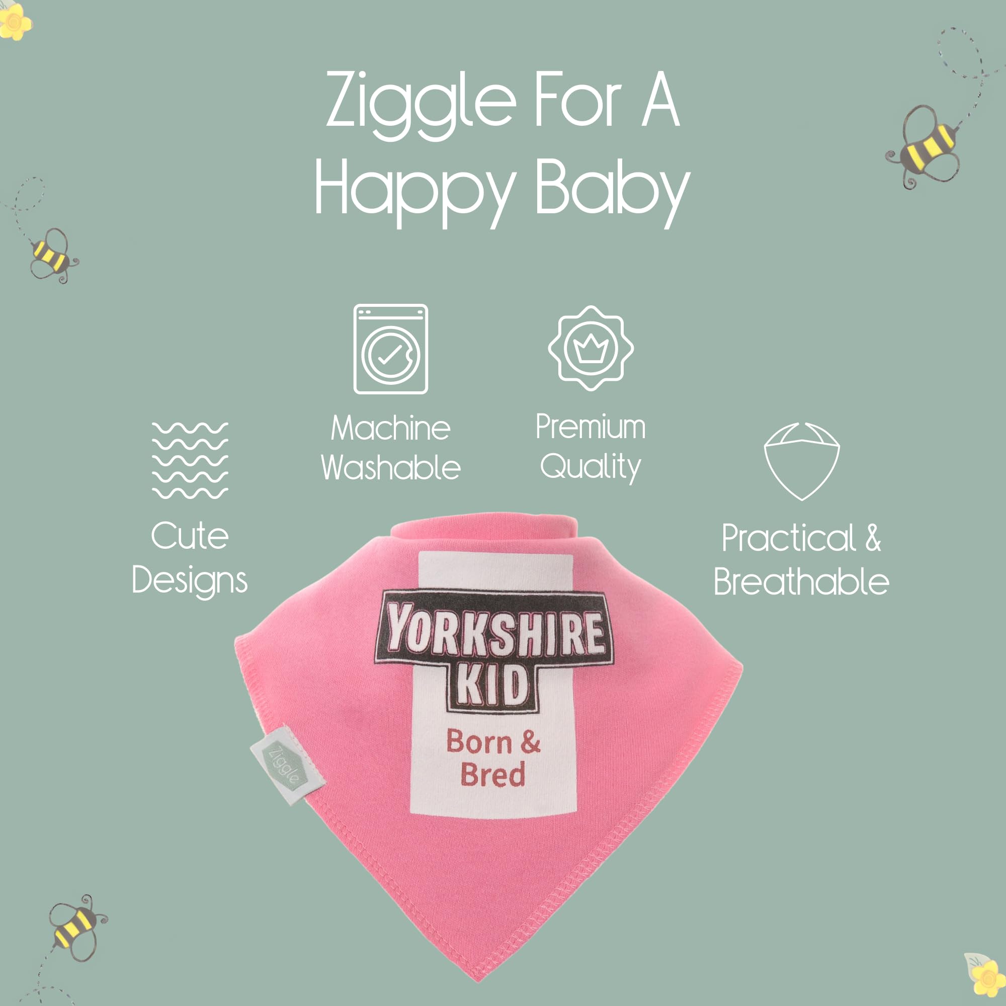 Bandana Dribble Bibs - Cotton Front Baby Bibs Newborn to 24 Months - Newborn Baby Gifts - Bibs For Comfortable Kids — view 63