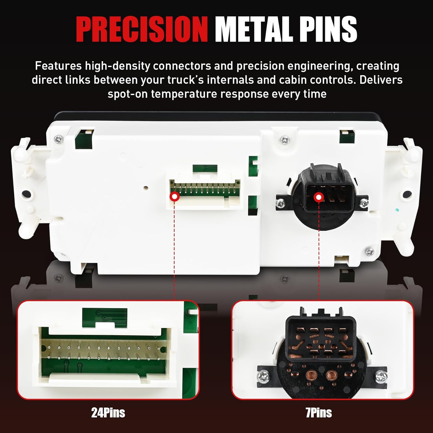599-210XD HVAC Climate Control Module Compatible with 2002-2009 Chevy Silverado Suburban Avalanche Trailblazer Tahoe, Fit for GMC Sierra Yukon Envoy Escalade Front AC Heater HVAC Panel