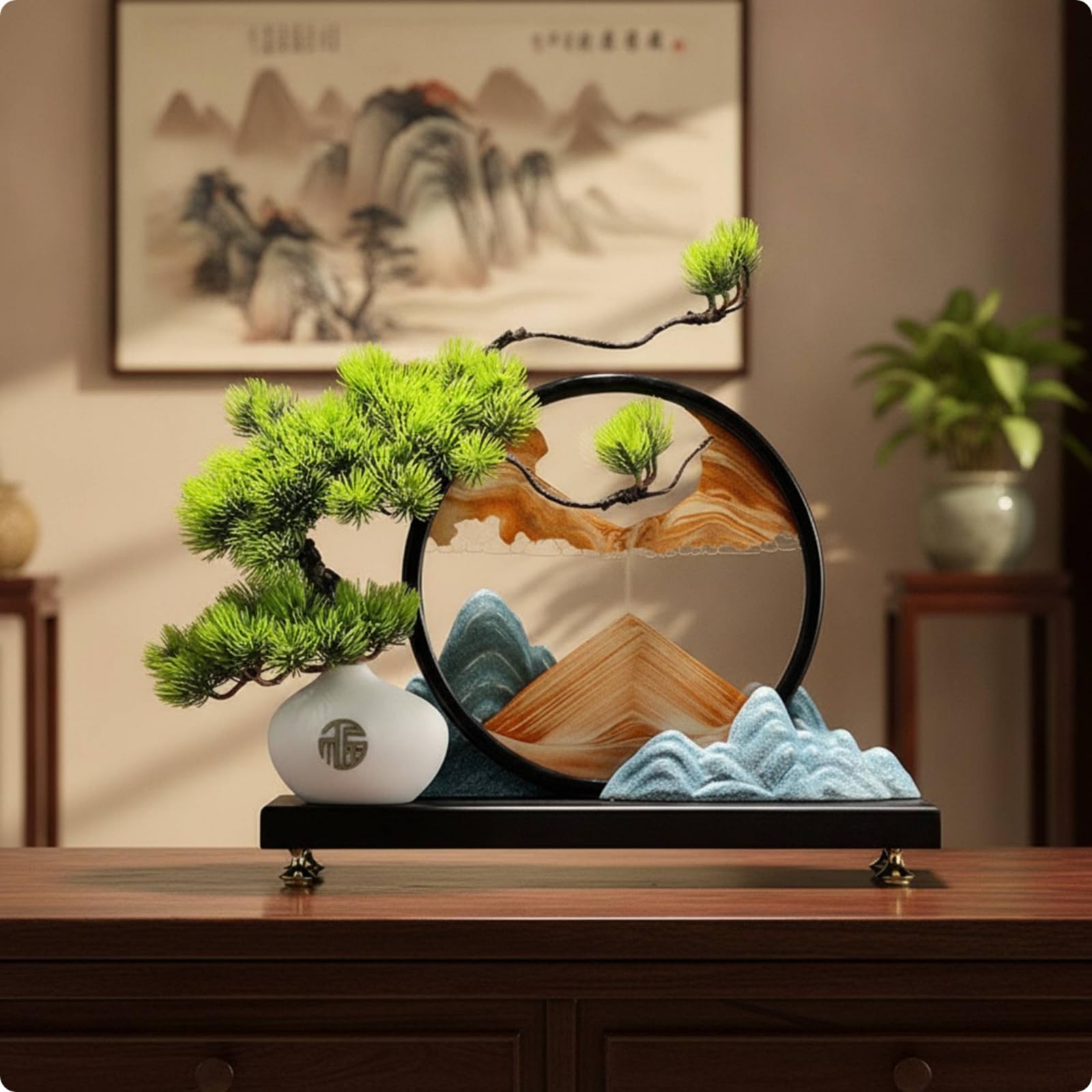置物、中国風 Amazon.co.jp: Qialexicon 中国風置物 アジア風 盆栽風