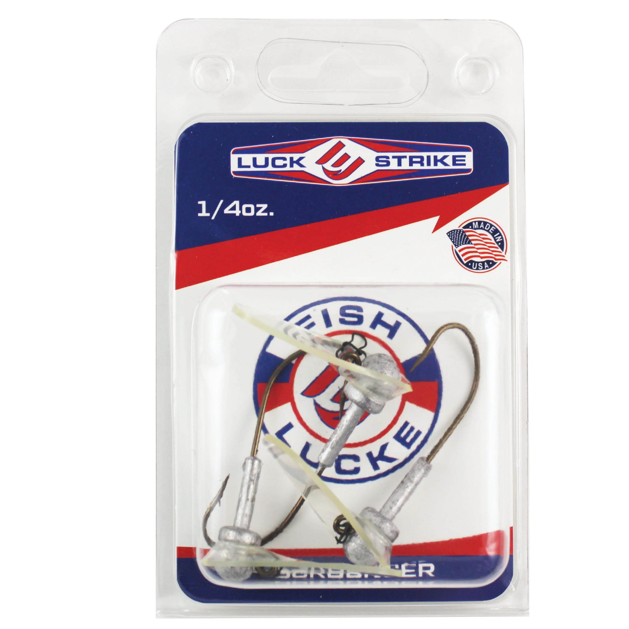 Luck E Strike Original Scrounger Jig Head - Creates Realistic Swimming Action to Soft Plastic Fishing Baits