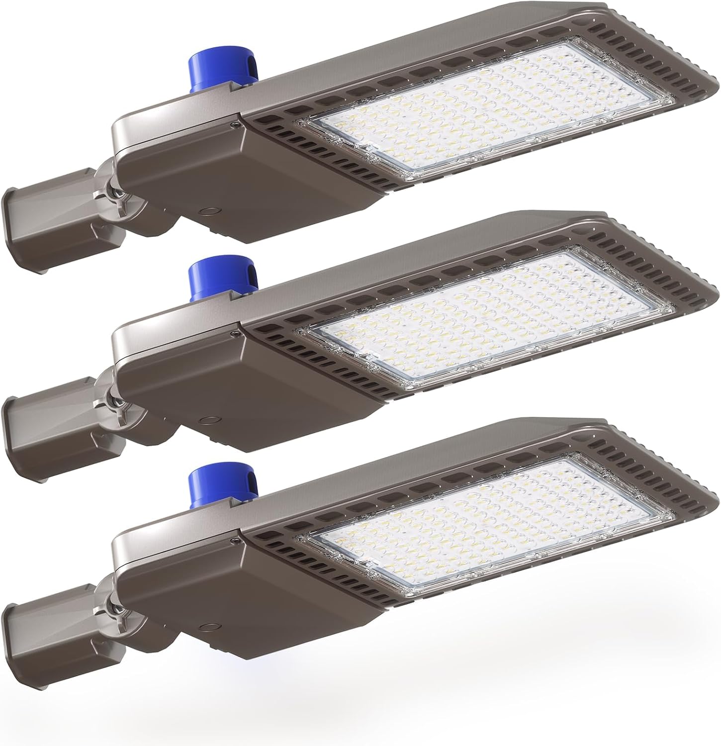 YXL LED Parking Lot Light, 200W Light with Dusk to Dawn Photocell, 28000LM 5000K, Slipfitter Mount, IP65 Waterproof, LED Area Light for Parking Lot, Driveway, Street, Yard and Stadium, 3 Pack