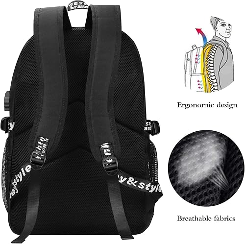 Miniatura 4 de Mochila de mano de fantasma de anime para niños, bolsas escolares brillantes para adolescentes