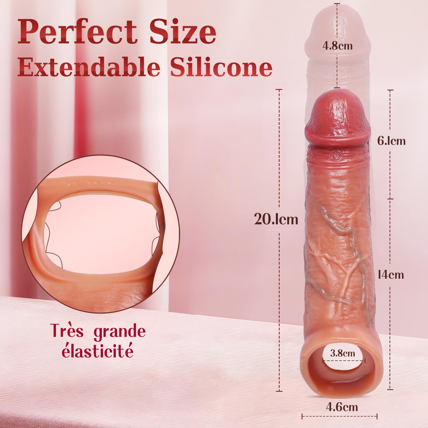 Gaines pour Pénis Sextoyse Couple Plaisir à Distance avec App, Sex Toys Homme Manchon Penis Réaliste 9 Modes, Agrandisseur de Pénis Jouet Sexuel pour Agrandir Son Pénis Retardateur Éjaculation