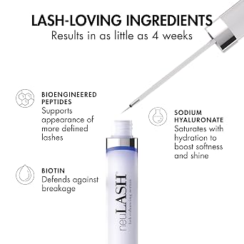 Eye Lash Enhancing Serum for Thicker, Longer Looking Lashes - neuLASH Eyelash Serum by Skin Research Laboratories - Advanced Formula Improves the Look of Natural Lash Follicles & Healthy Lash Lines