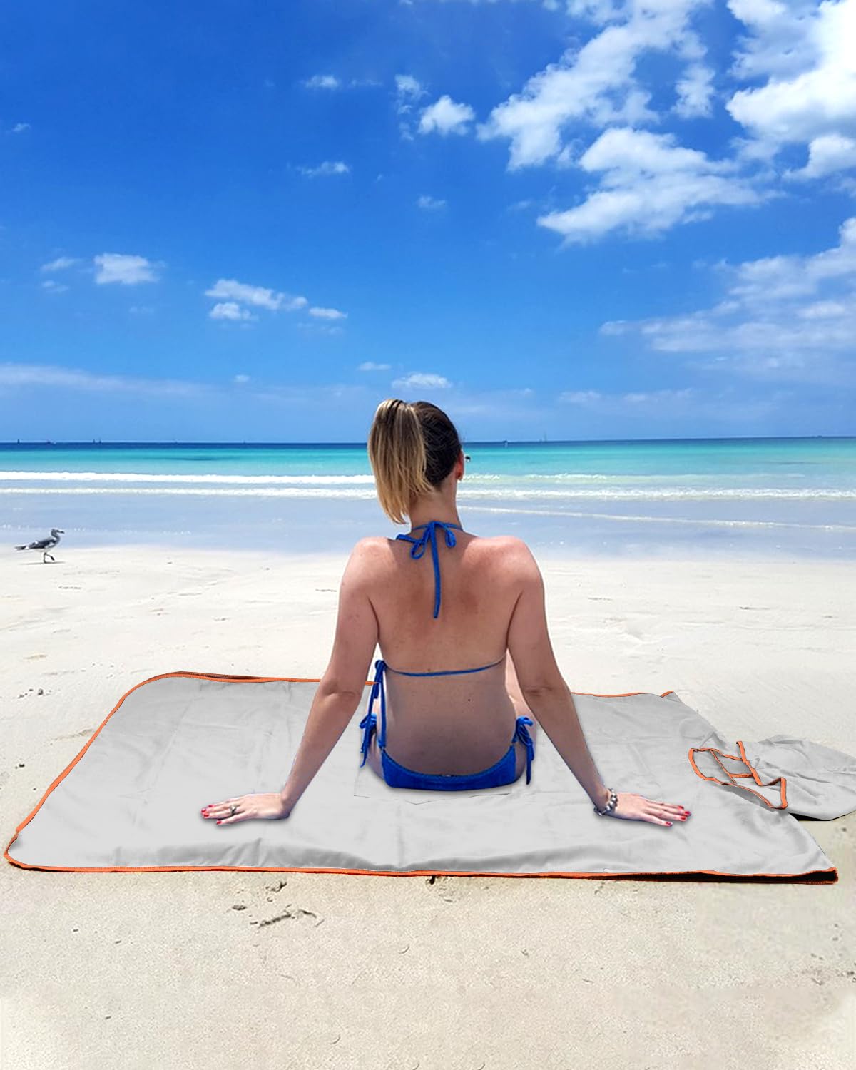 Poncho De Bain Adulte - Séchage Rapide, Capuche, Boutons-pression, Pour Surf, Plage, Piscine, Changement Facile - 12