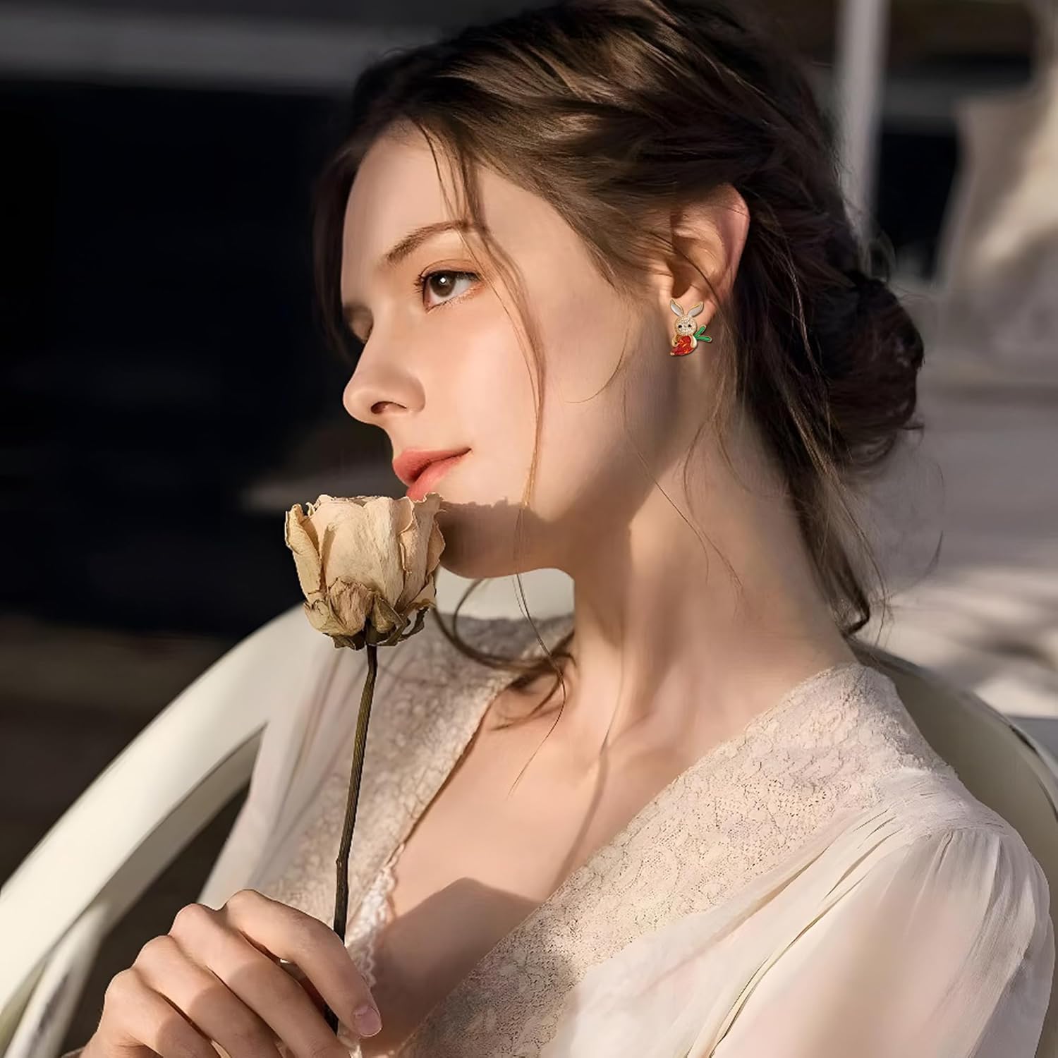 Easter Bunny Earrings for Women Easter Gifts for Wife Friends - Image 6