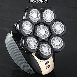 FOXSONIC 8 Blades Head Shaver Replacement Heads 8 Heads for Head Shaver Many Main Brands Electric Shaver Razor Bald Men Head Shaver Blades