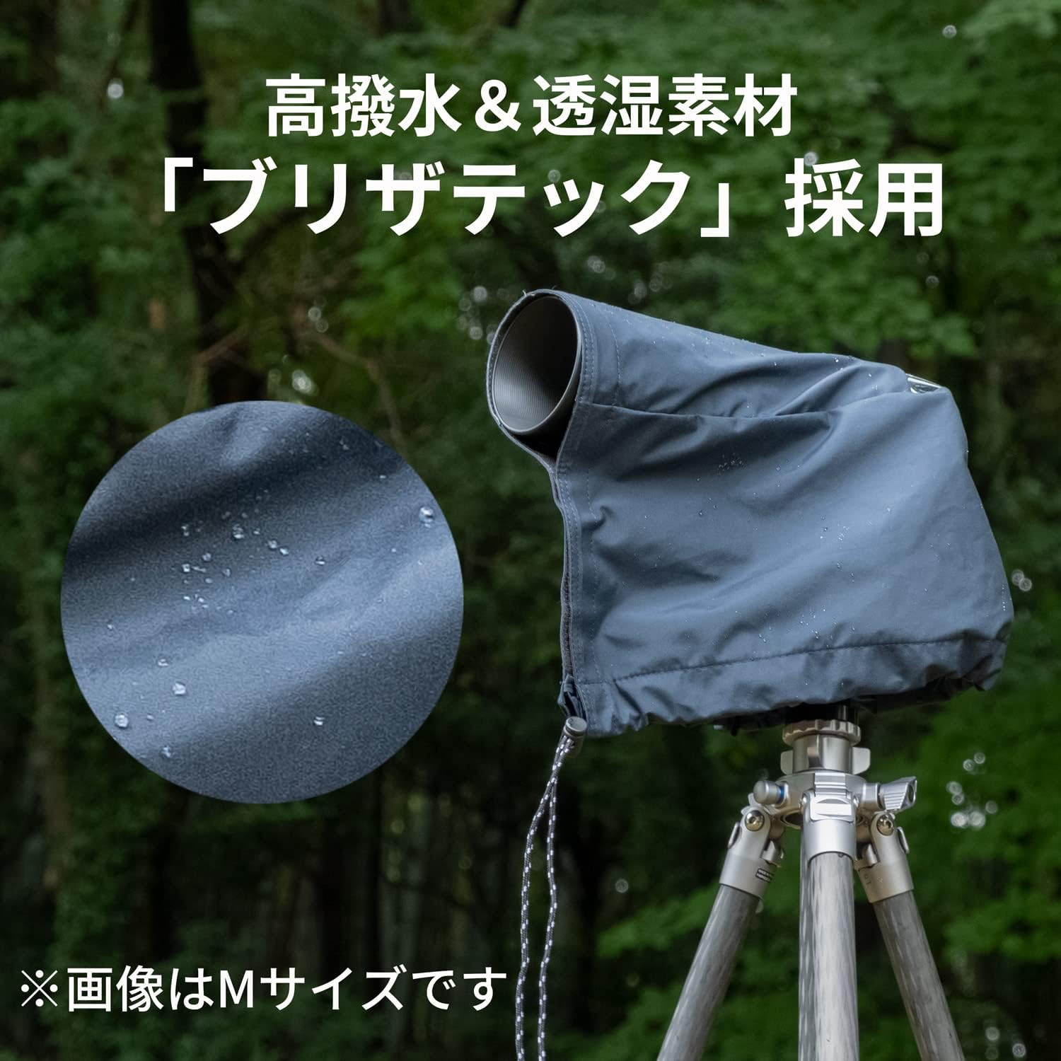 Navy for Kenko Camera rain Cover HT M Size Water-Repellent, Breathable Material Adopted Standard Lens KRG-RC01MNV