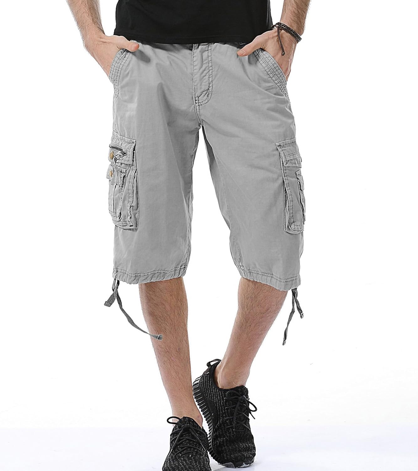 DONGD Mens Cargo Shorts Cotton Relaxed Fit Camouflage Camo Cargo Short - Image 2