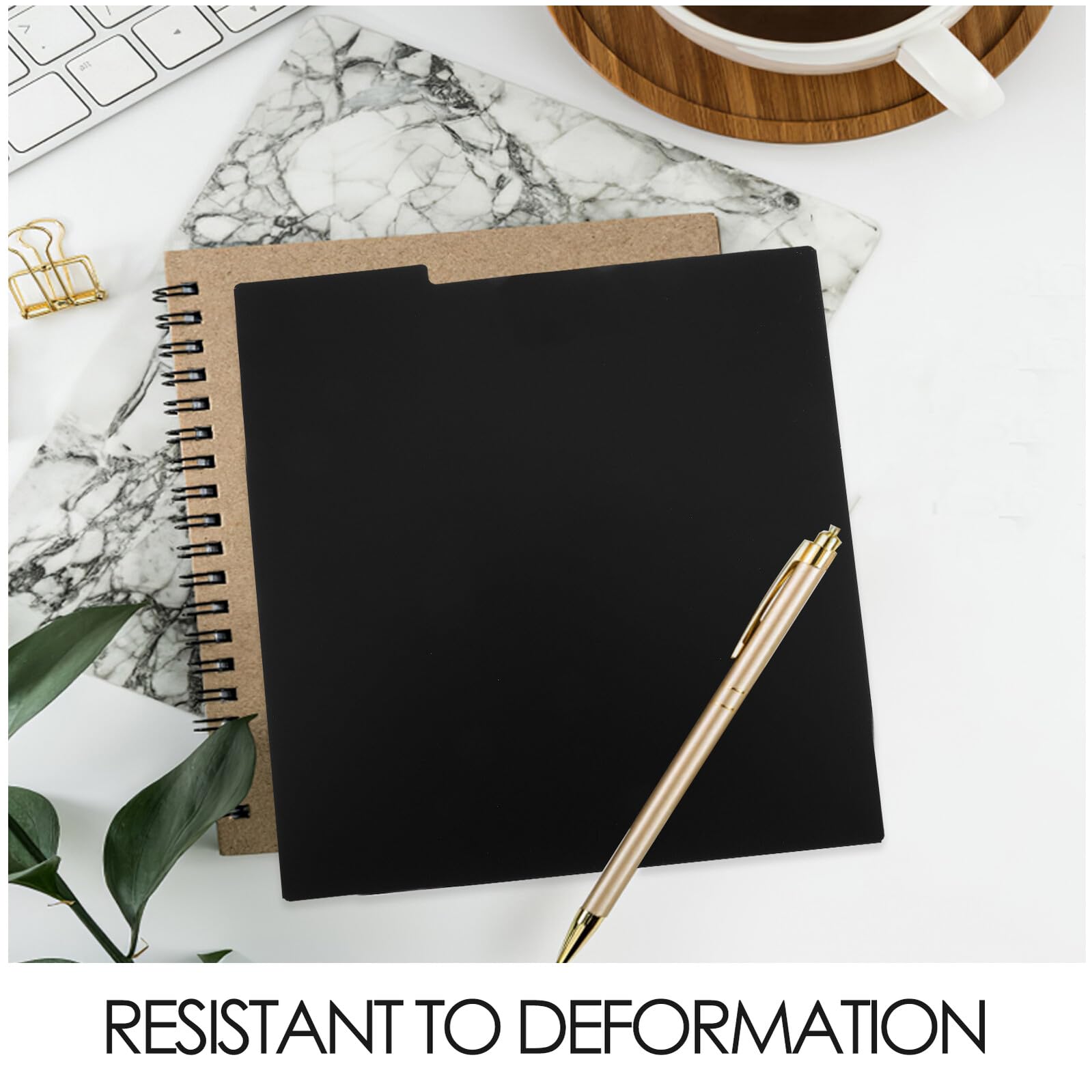 DOITOOL Divisori per Dischi in Vinile Riutilizzabili in Plastica Pp 15 Pezzi per Organizzazione Album e Librerie in Casa Design Creativo Multifunzionale