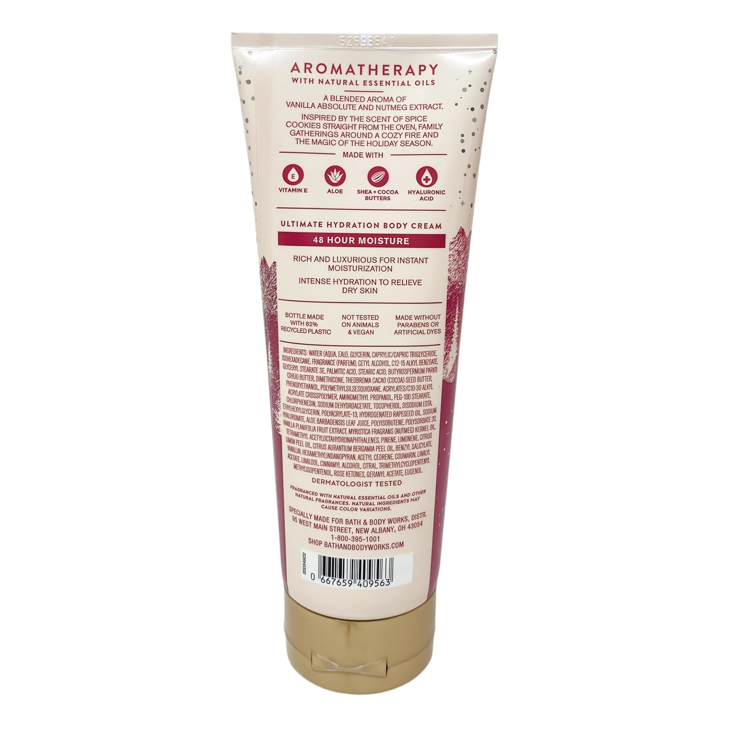 Bath & Body Works Aromatherapy Vanilla Nutmeg - Ultimate Hydration Body Cream, Essential Oil Perfume Mist with a Natural Oats Soap - Image 3