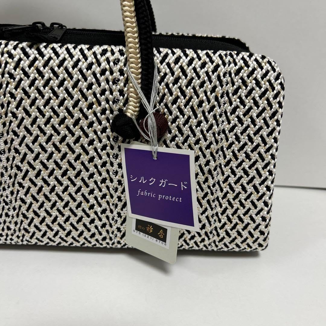 和装バック　利休バッグ　横長の型　小田巻付き　バッグ　組織り　衿秀　和想庵 和装バック利休バッグ横長の型小田巻付きバッグ組織り衿秀和想庵