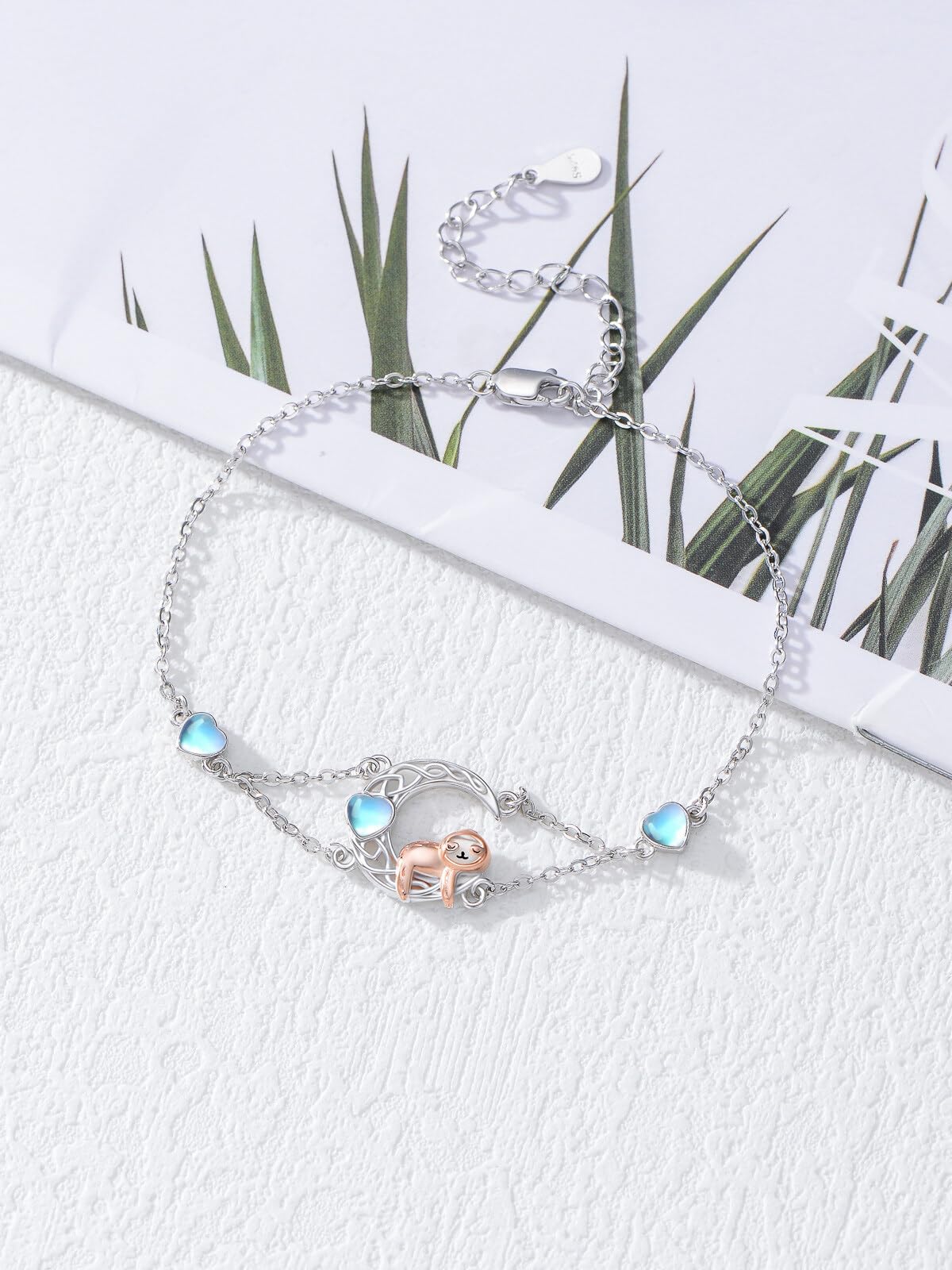 Dorunmo Pulsera de plata de ley 925 con diseño de ojo malvado, celta, gato, ola, tortuga, conchas marinas, enfermeras, hongos, pulsera de tobillo de buena suerte, joyería de cumpleaños para mujer