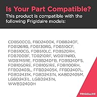 Vista 6 de Frigidaire 154574401 - Dispensador de detergente y enjuague para lavavajillas, color blanco