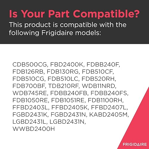 Miniatura 6 de Frigidaire 154574401 - Dispensador de detergente y enjuague para lavavajillas, color blanco