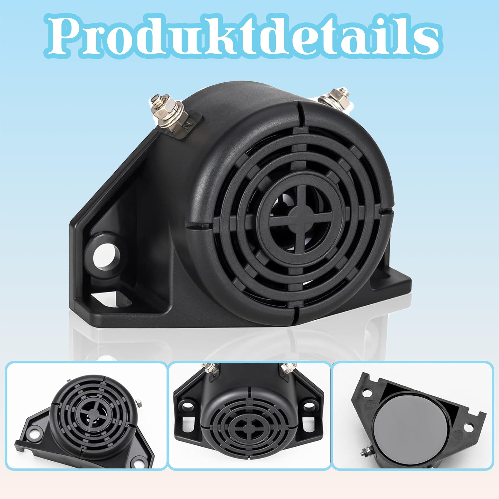 Cicalino Retromarcia Universale 12V 24V Avvisatore Acustico Impermeabile ABS per Auto Camion
