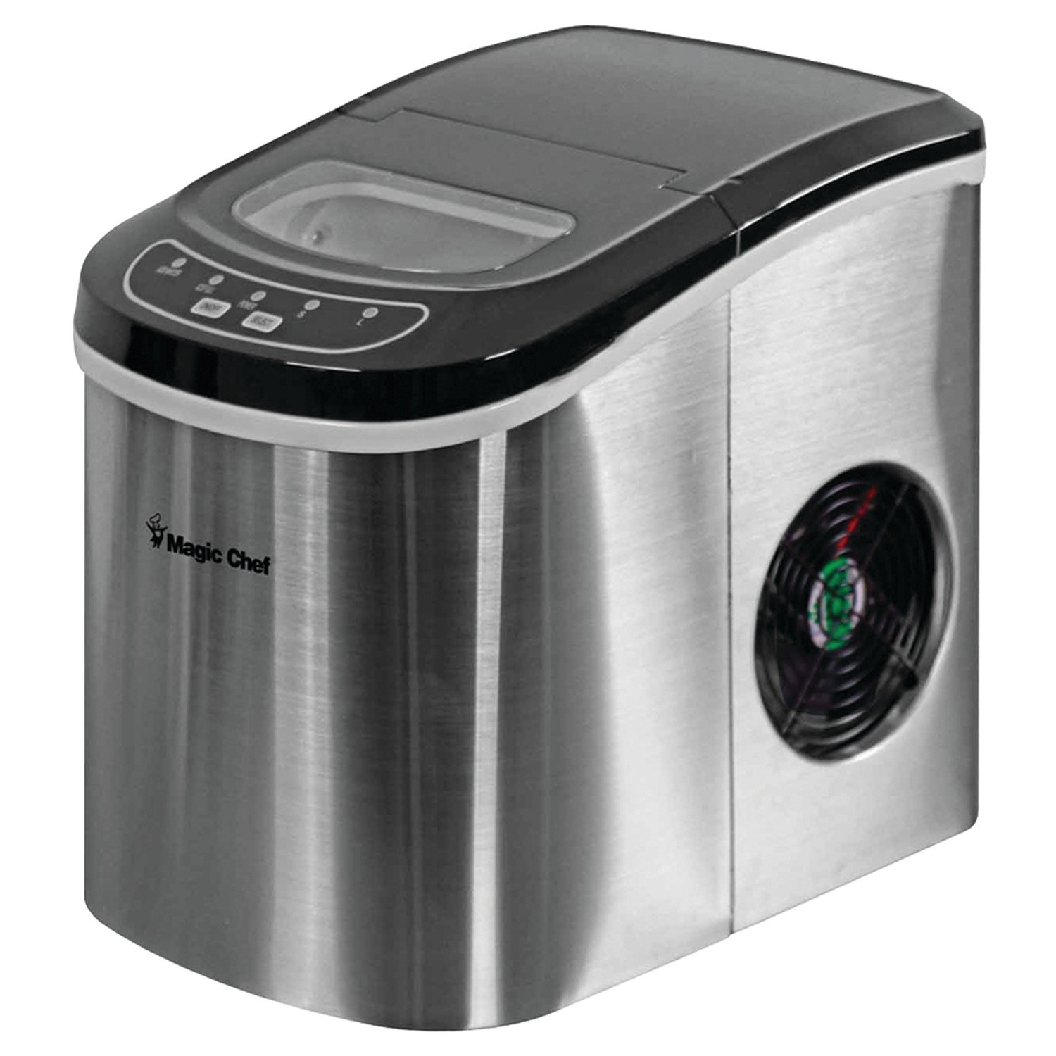 Magic Chef MCIM22ST 27Lb-Capacity Ice Maker Stainless on Fridge.com