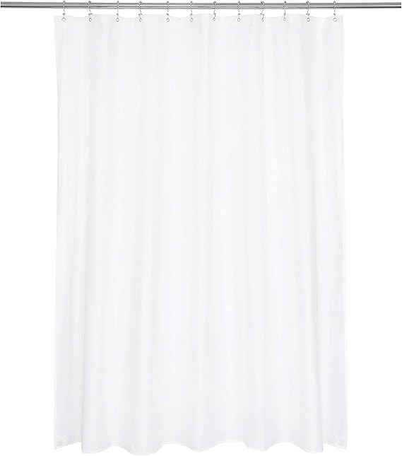 Ultimate Waterproof Long Fabric Shower Curtain or Liner 72x78