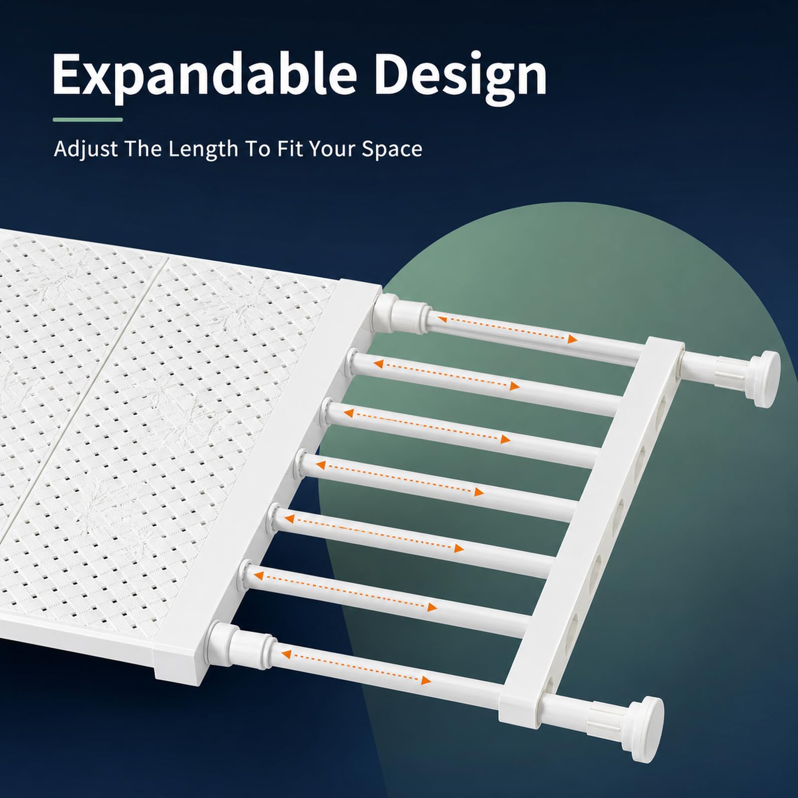 Separador De Armario Extensible,Separador TelescóPico Sin Clavos,Estante De TensióN para Armario,No Requiere Taladrar,para Armario,Cocina,BañO,Bricolaje
