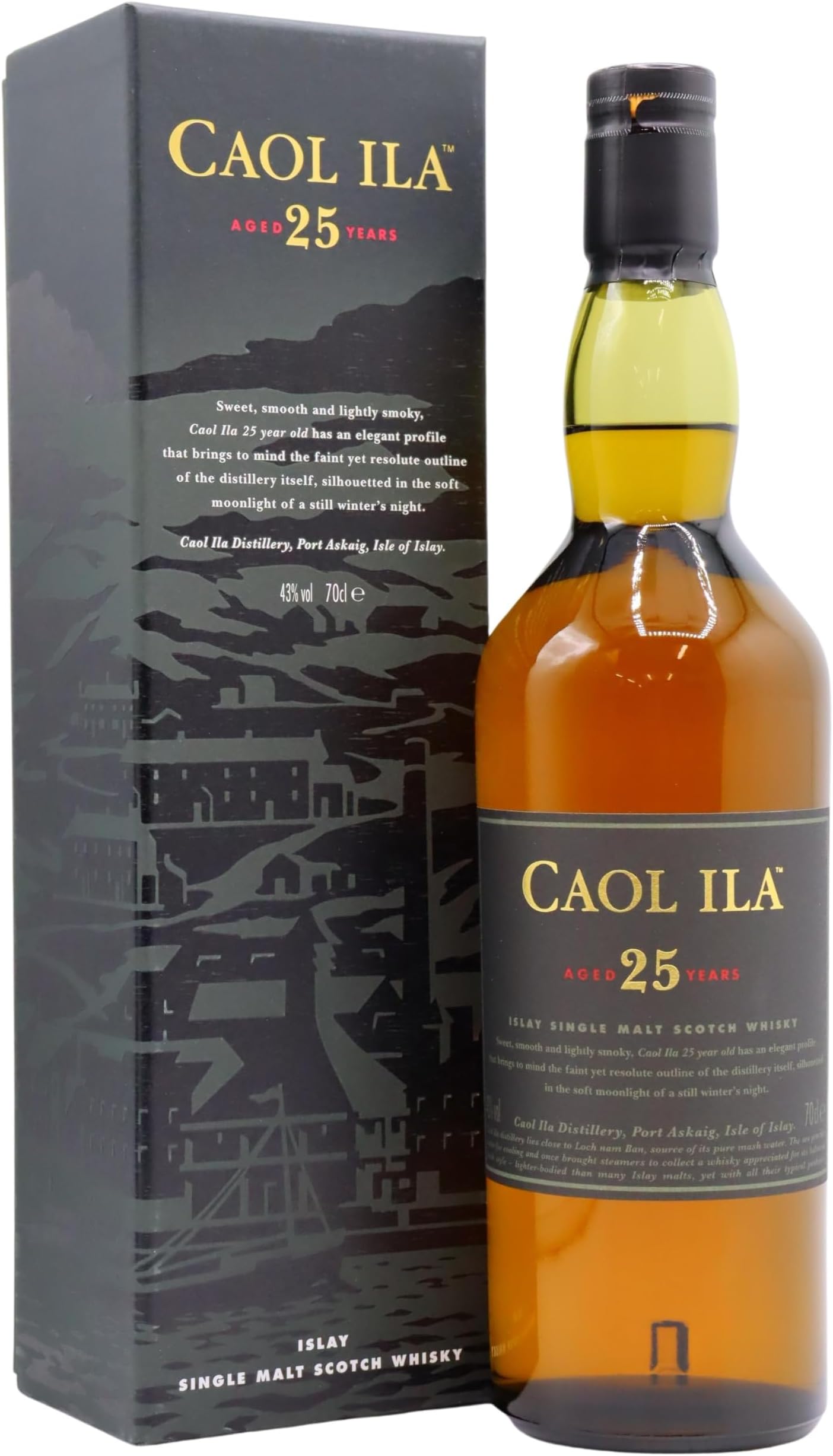 Caol Ila - Islay Single Malt - 25 year old Whisky 70cl 43% ABV
