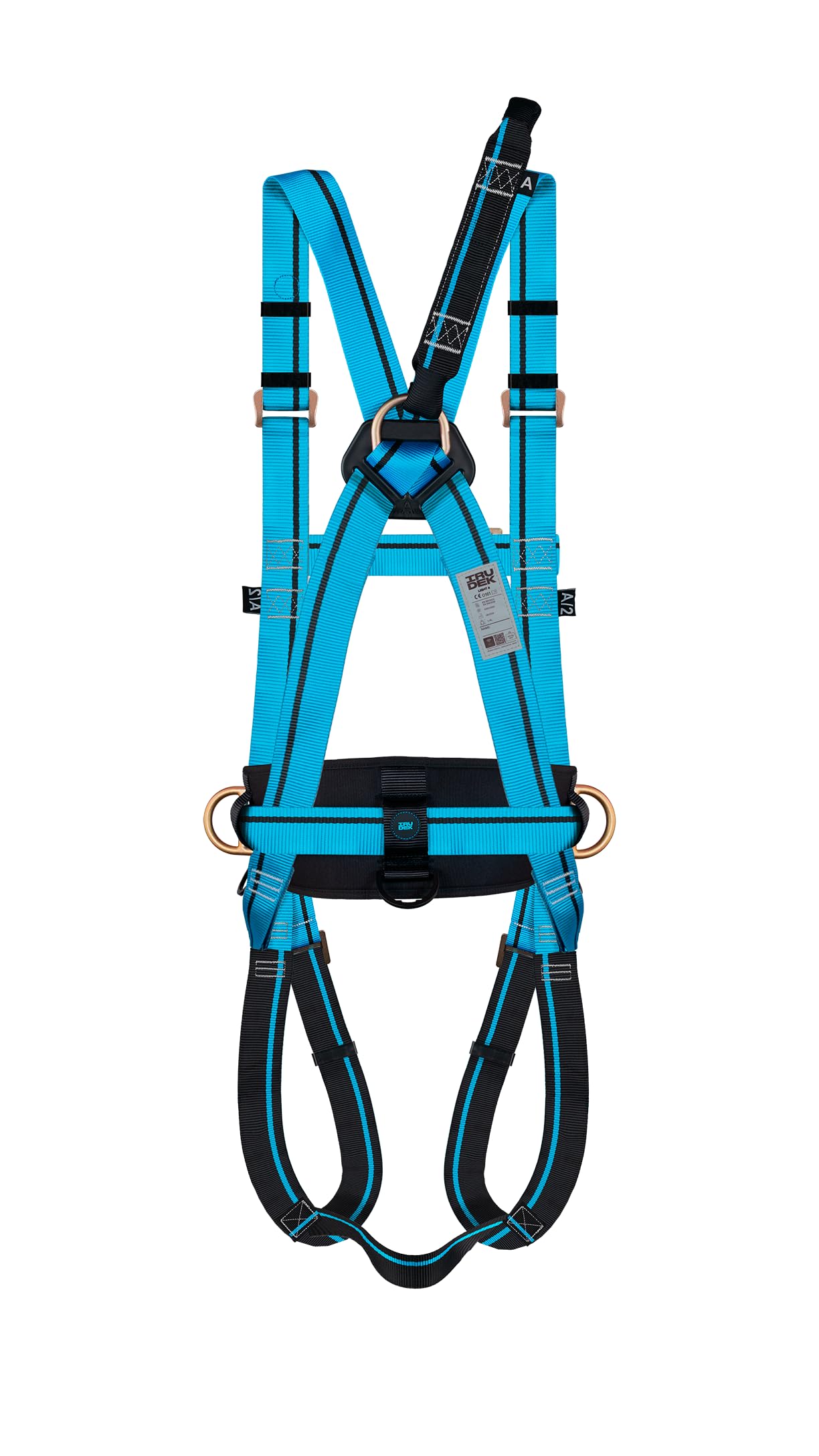 Irudek Teide Light L-XL – Sistema di Ritenzione per Lavori in Altezza con Imbracatura Light Plus 4, Cordino Nexion 150 cm, 2 Moschettoni Screw-Lock e Borsa