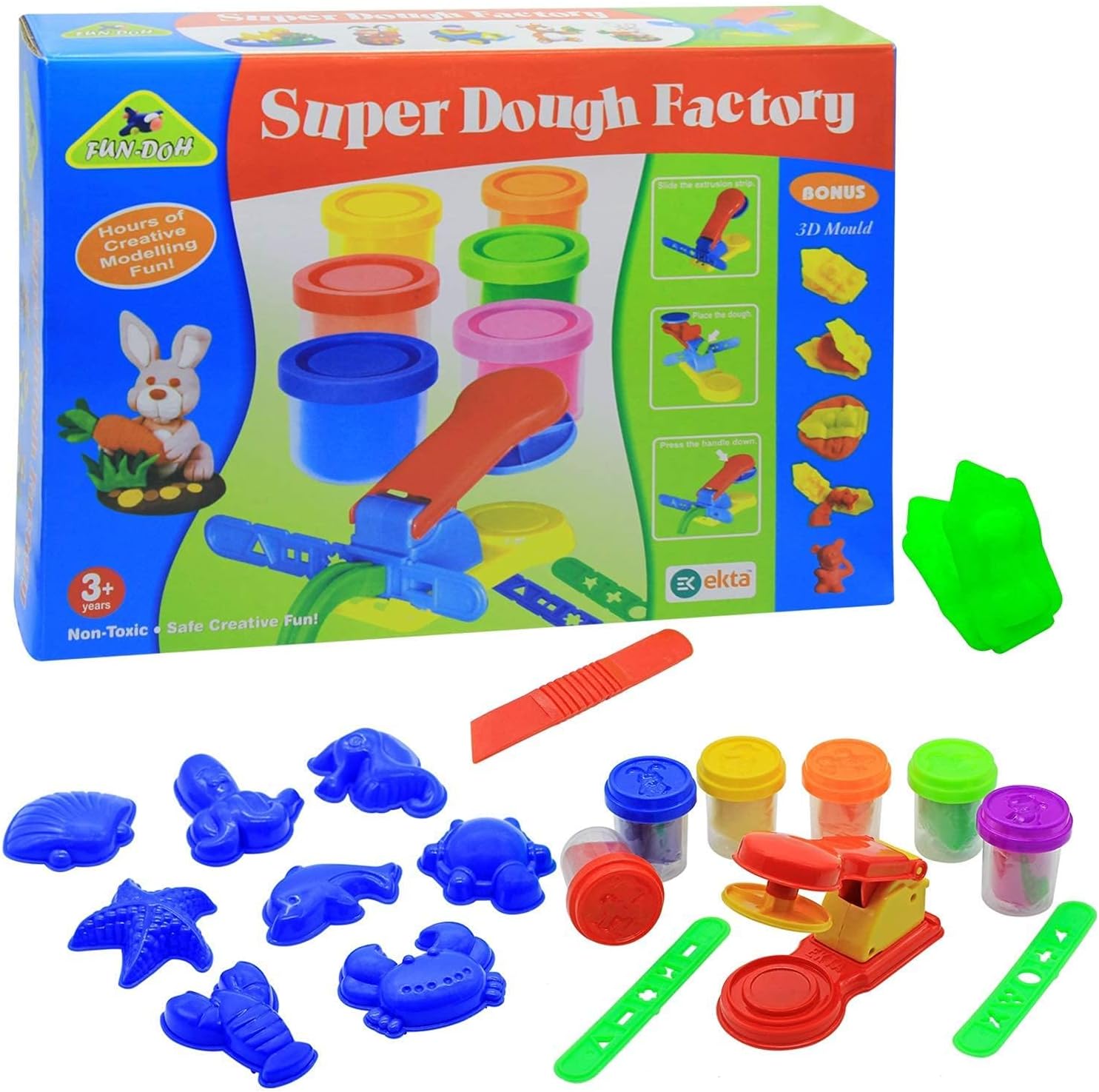 My Toy Kid Fun-Doh Super Dough Factory Kids Playing Modelling Clay Set