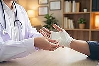 Vista 2 de Hospora Rollo de gasa de algodón elástico médico, 4 pulgadas, paquete individual, primeros auxilios de gasa elástica enrollada, 24 paquetes