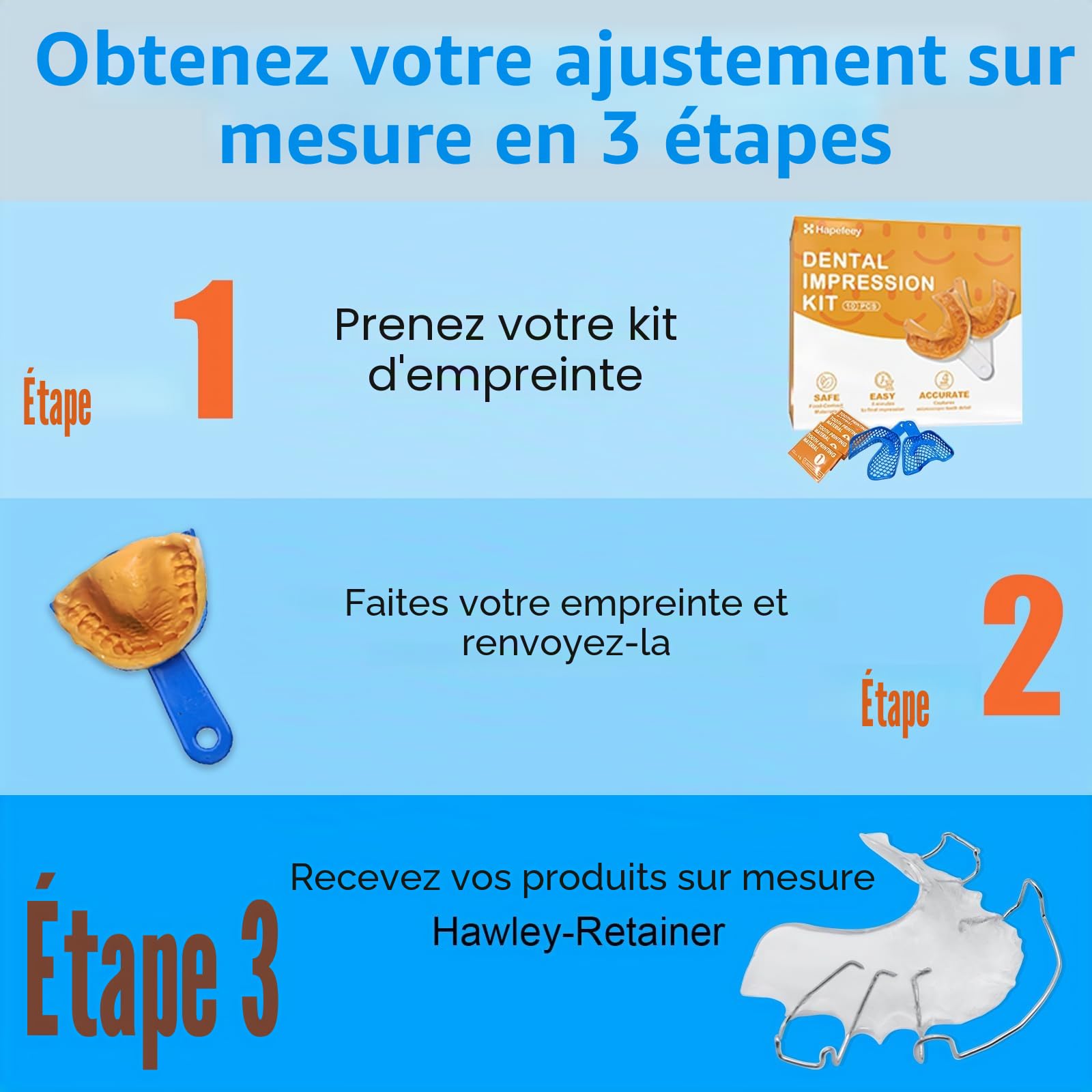 Gouttière de Hawley sur mesure, confortable et durable, sans BPA, adaptée aux adultes et aux enfants, Empêche le déplacement des dents, pour mâchoire supérieure et inférieure - Rose (2 pièces)