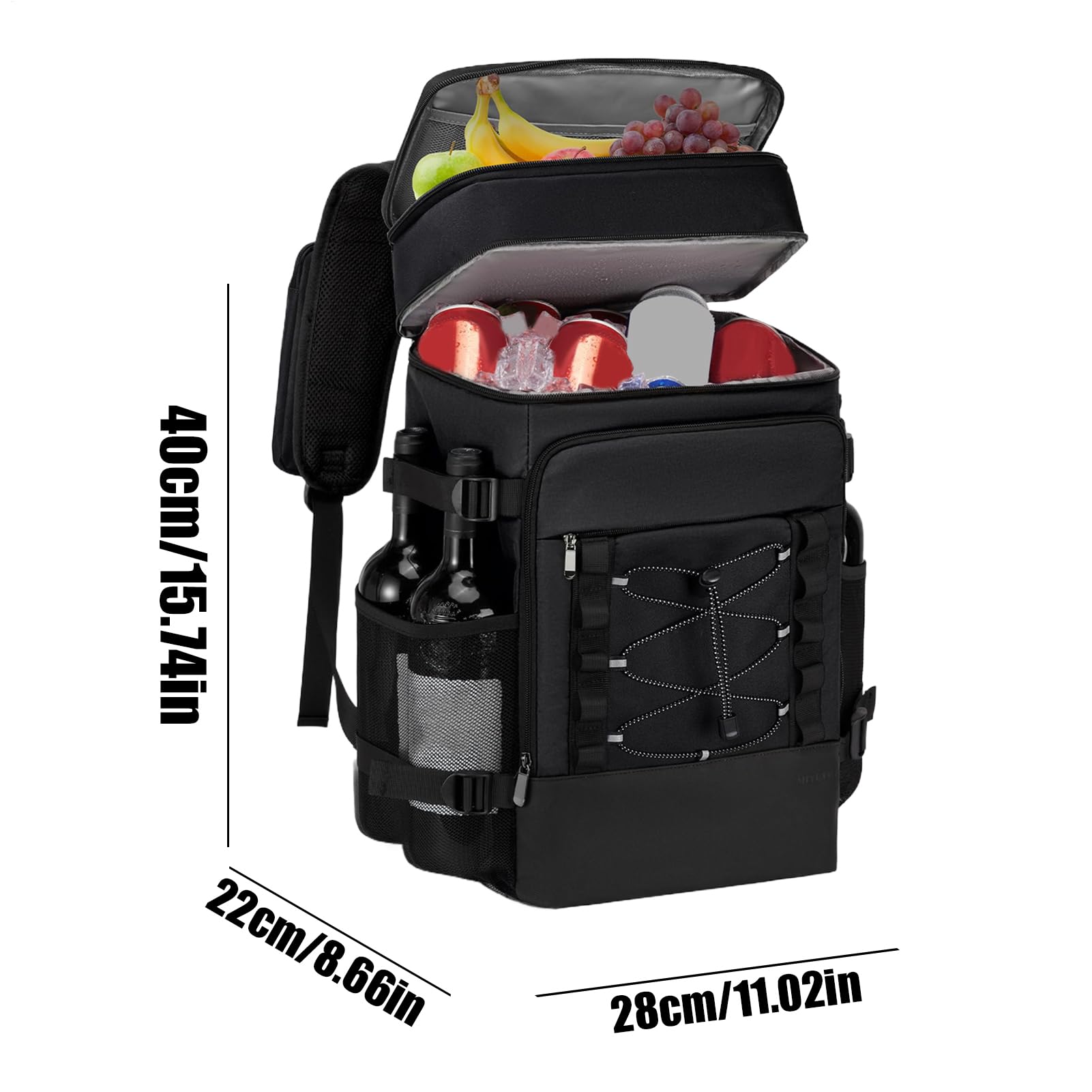 Sac à dos portable pour boîte à glace - Sac isotherme souple réutilisable avec grand rangement - Sac isotherme pour la randonnée, l'école, le déjeuner, les voyages, le camping, le travail, les
