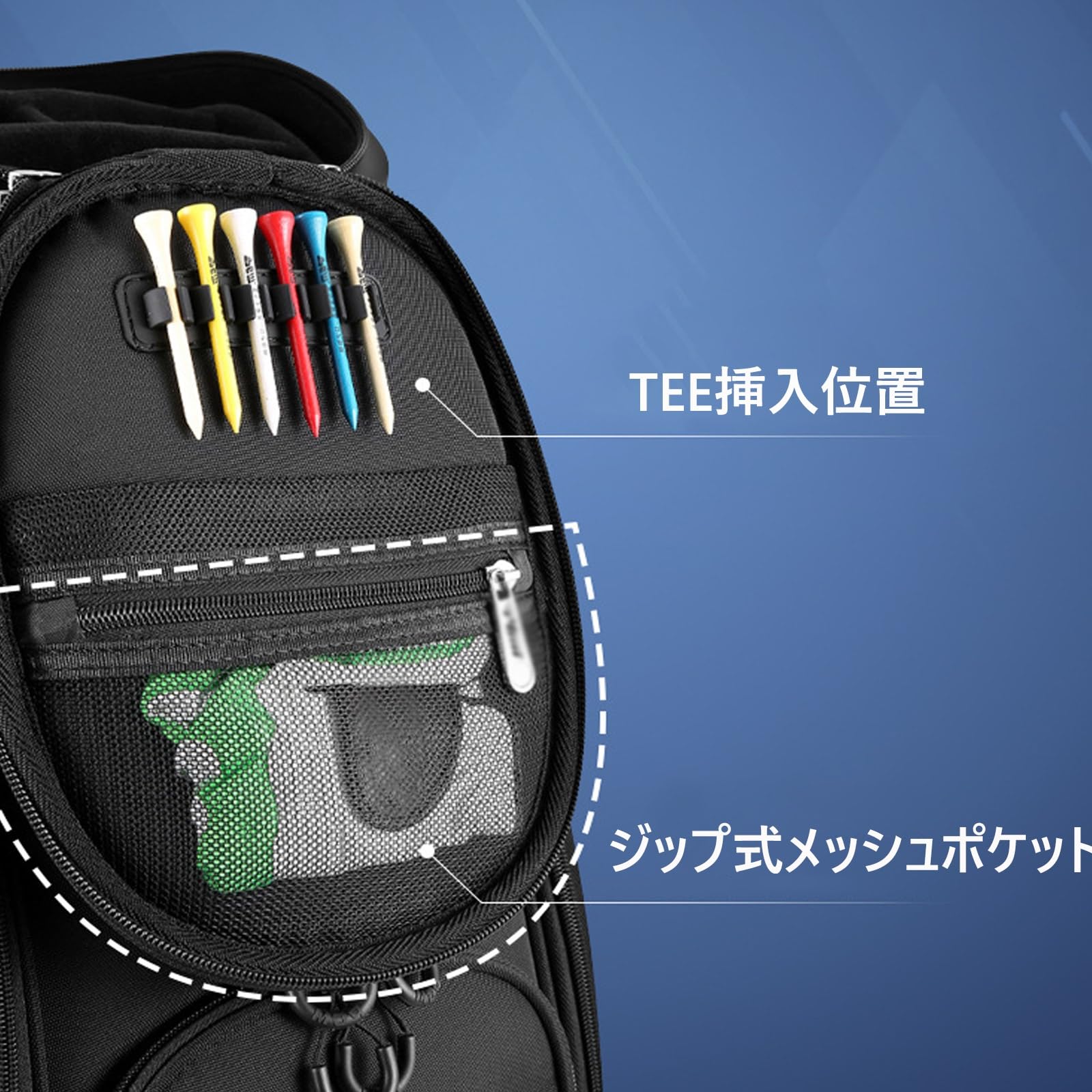 Amazon.co.jp: キャスター付きキャディバッグ、キャディバッグ