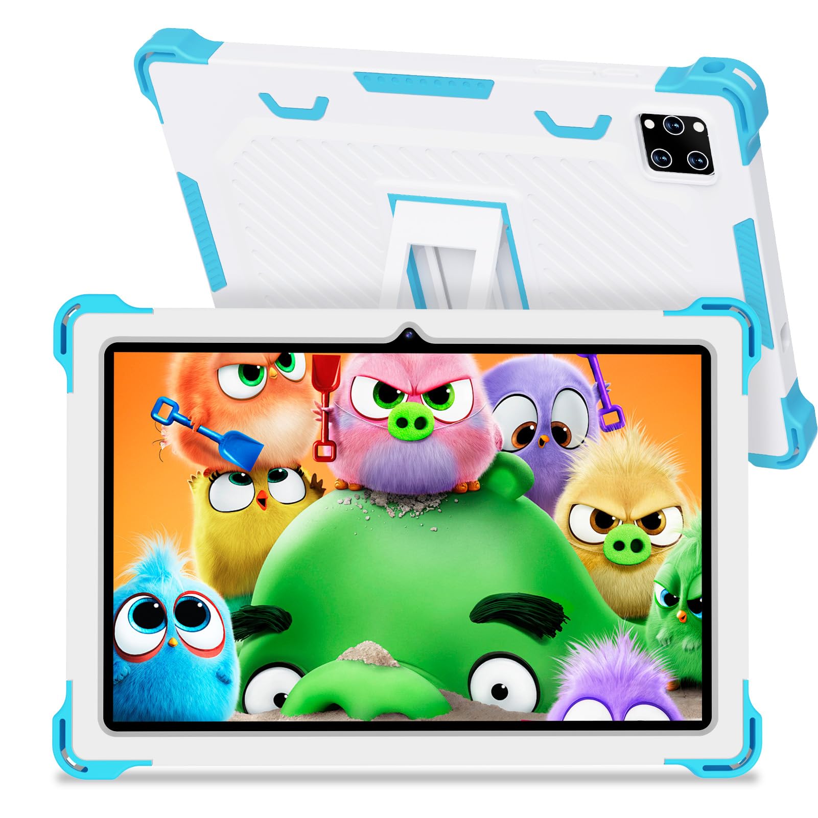 Photo 1 of Semeakoko 10 Inch Android 15 Kids Tablet, 10GB RAM 64GB ROM Storage, 6000mAh Large Battery, Parental Control, Pre-Installed Educational Apps, Learning Tablet for Kids 3-7?Blue?