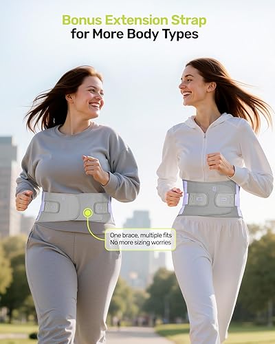 Miniatura 8 de Soporte de espalda para mujeres con sistema de soporte 9X, soporte lumbar ergonómico para aliviar el dolor, diseño de malla transpirable con