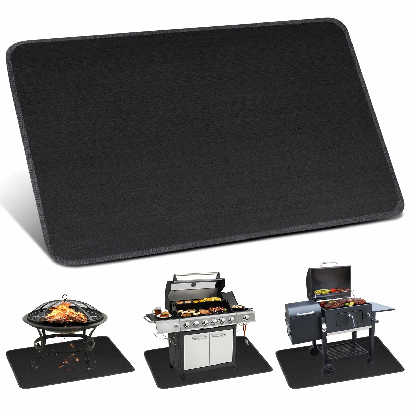 XSONHOO Fire Pit Mat &Fireproof mat, Grill Mats for Outdoor Grill Deck