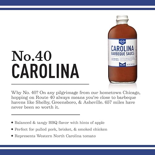 Miniatura 4 de Lillies Q - Salsa de barbacoa de Carolina salsa gourmet Carolina salsa picante con vinagre de tomate ingredientes totalmente naturales hecha con