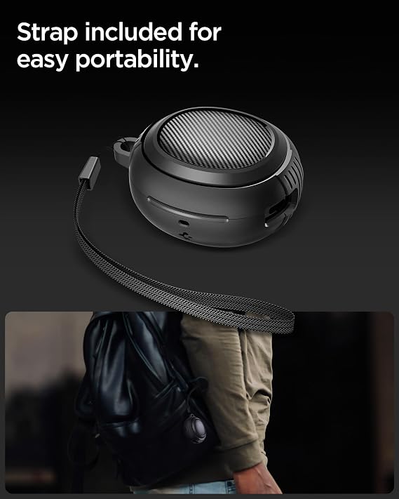 Spigen Audio TWS S10 Headphone Case Extra Durable Case Rugged Armor Air Duct Technology™ Military Grade Protection Matte Black Double Layer Case - ACS07965