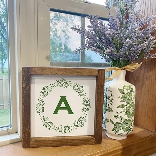 Miniatura 4 de Plantillas florales para pintar, manualidades, guirnalda de flores de hojas redondas, para proyectos de quema de madera, plantillas de pintura de