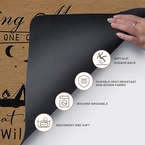 Miniatura 18 de Magimagine Tapete personalizado para puerta de camping con texto, tapete personalizado para cámper, accesorios personalizados, decoración de Multi