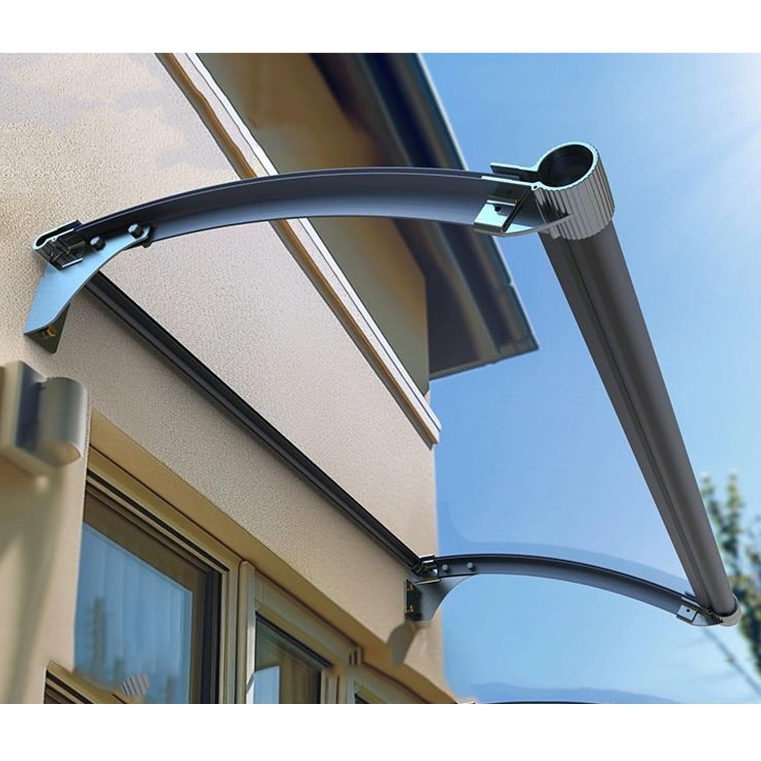 GJMSSMY Outdoor Door Awning, Sun/Rain/Snow Protection Canopy, 80x208cm for Windows, Patio, Garden, and Terrace - Durable & Stylish Door Shelter