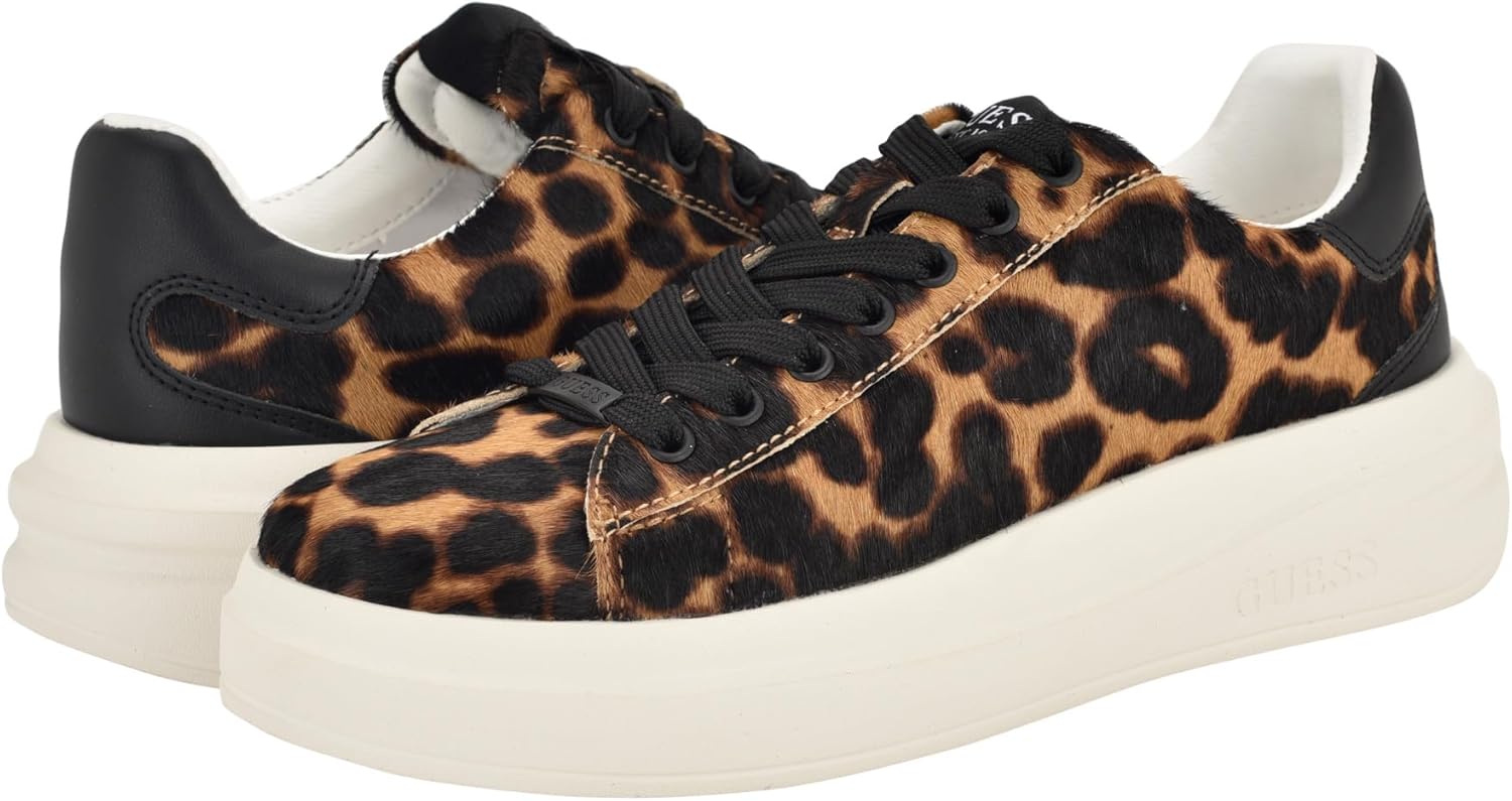GUESS Elbinah Leopard Low-Top Sneakers