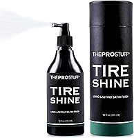 Vista 1 de Tire Shine - Apósito de neumáticos satinado para un acabado negro profundo Sin eslinga, secado rápido, sin disolventes Brillo de neumáticos