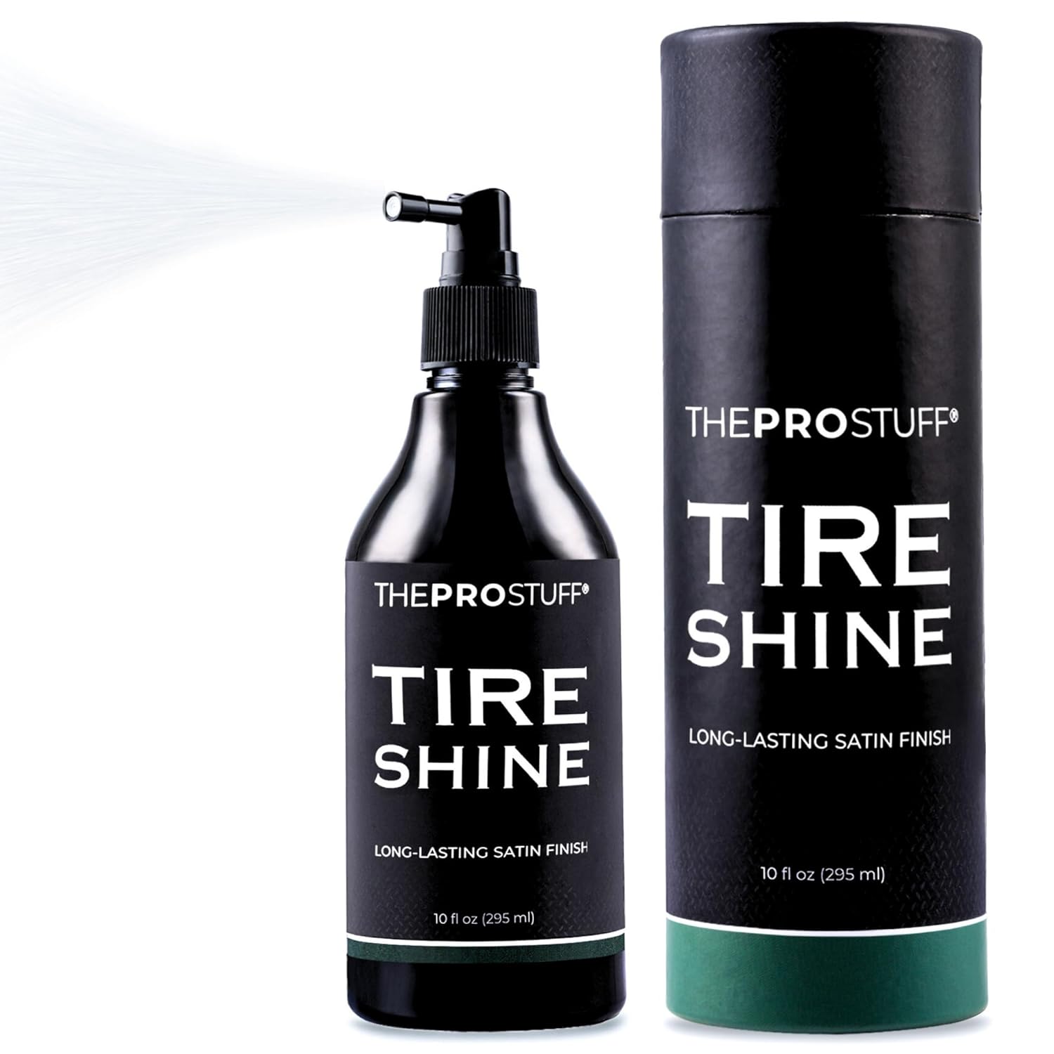 Tyre Shine – Satin Tyre Dressing for Deep Black Finish | No Sling, Quick Drying, Solvent-Free | Car Tyre Shine for Enthusiasts | 295 ml